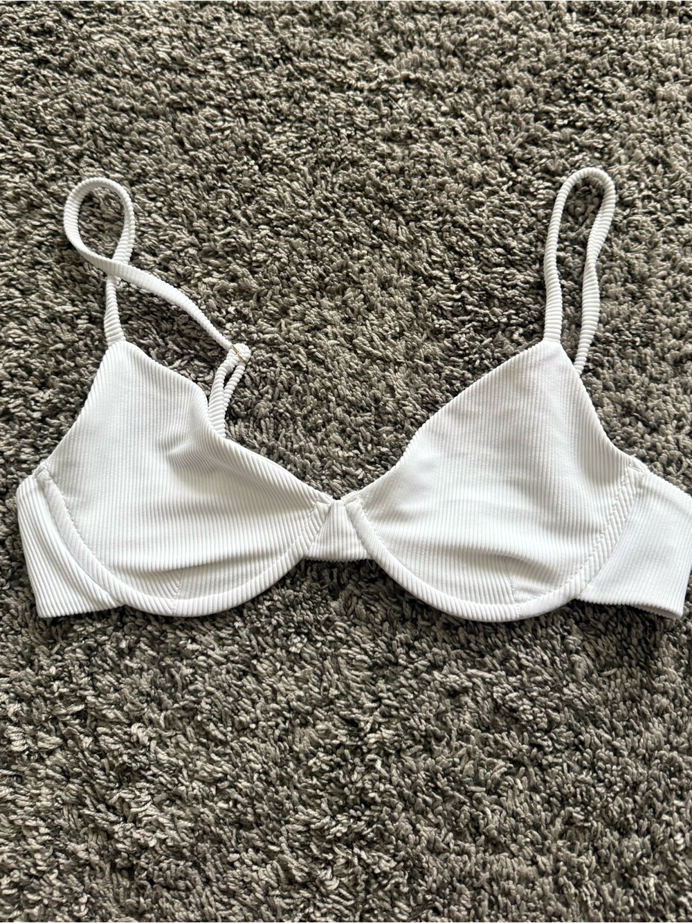 Beach Riot White Ribbed Underwire Bikini Top - Picture 2 of 4